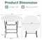 White Grey HDPE Round Folding Table Portable Outdoor Picnic Camping Table 600 lbs
